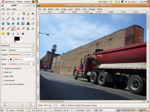 The Gimp on Ubuntu Linux