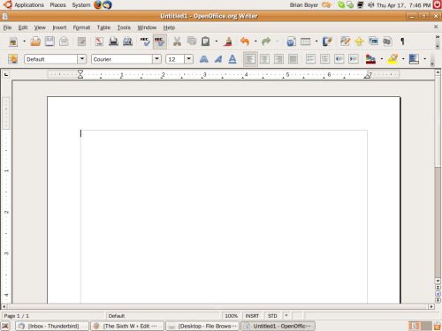 OpenOffice.org on Ubuntu Linux