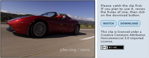 NOVA Tesla Roadster video screenshot NOVA Tesla Roadster video screenshot