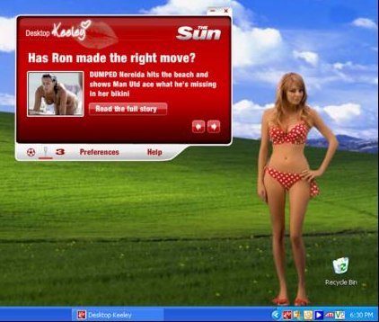 Desktop Keeley from the Sun