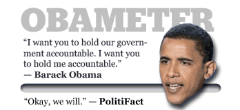 Politifact's Obameter Politifact's Obameter