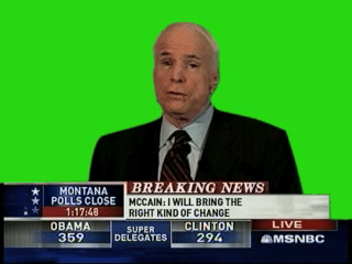 John McCain greenscreen John McCain greenscreen